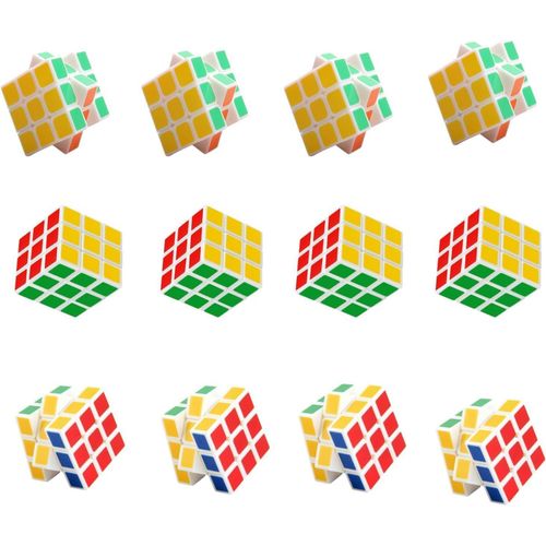 Speed Cube 3x3 Cube Magique, Cube Magntique 12 Pices Cube de Vitesse Magique, Puzzle 3D Cube Original, Puzzle Cube Stickerless - Jeu de Casse Tte, Cadeau de Fte pour Unisexe Enfant Adultes