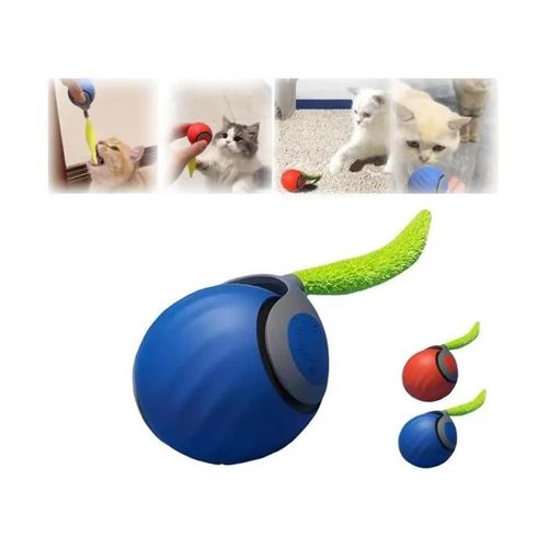 Speedy Tail 2.0, Speedy Tail Cat Toy, Indoor Cat Moving Toy Bouncing Rolling Ball With Tail, Usb Rechargeable Cat, Speed Adjustment