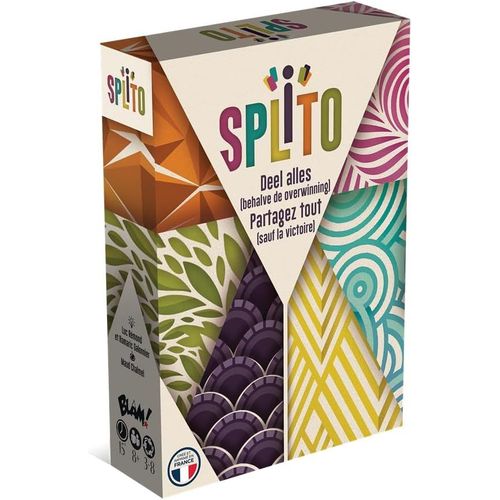 Splito | Fr/Nl | Black Rock Games | Jeu De Stratgie | Party Game |  Partir De 8 Ans | De 3  8 Joueurs | Partie Entre 15 Et 30 Minutes.[E3093]
