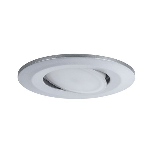 Spot Encastrable Calla Led Intgre 4000k Ip65 680lm Rond Orientable Chrome Mat Paulmann