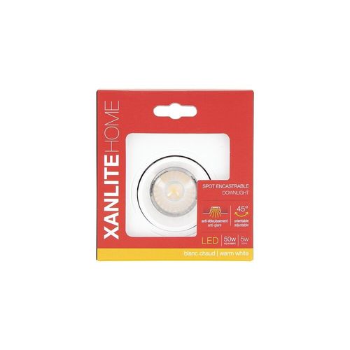 Spot Encastrable Gu10 50w 2700k Carr? Orientable Blanc Ip20