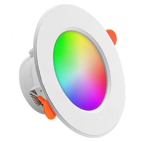 Spot Lumineux Led Color Encastrable Avec Bluetooth, Luminaire Circulaire Intelligent  Intensit Rglable, Rvb, Idal Pour Une Maison Connecte, 110/220v