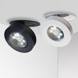 Spot LED lumineux encastrable idéal pour le plafond de cuisine et chambre,  lumière rotative à 360 degrés, 12, 10, 7 ou 5W