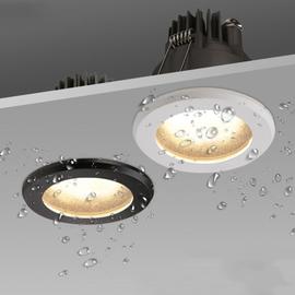 Spot lumineux LED encastrable pour le plafond, imperméable, antibuée,  luminaire décoratif d'intérieur, idéal pour une salle de bain, une cuisine,  une douche ou un hôtel, 12W