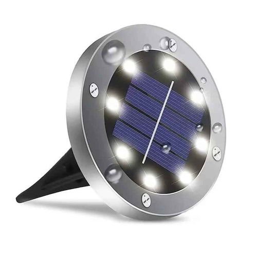 Spot Lumineux Led Solaire Encastrable Dans Le Sol,Impermable Conforme  La Norme Ip68,clairage D'extrieur- Dilei1pc White Light