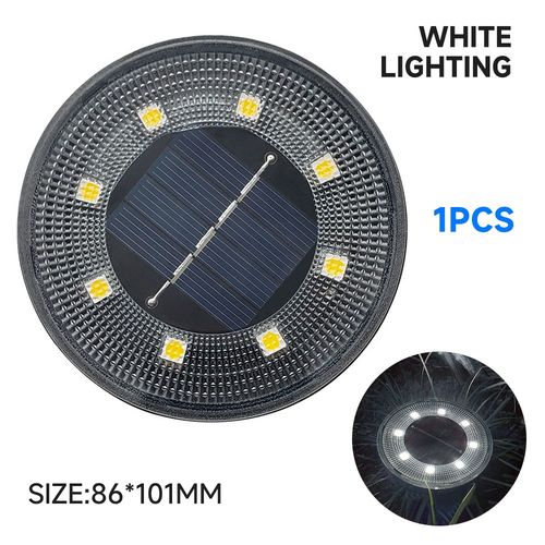 Spot Lumineux Led Solaire Encastrable Dans Le Sol,Impermable Conforme  La Norme Ip68,clairage D'extrieur- White Light-1 Pcs -A
