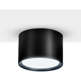 Temgin LED Spot plafond Noir 12W Blanc Froid 6000K Plafonnier salon salle à manger cuisine couloir chambre Ø120MM 