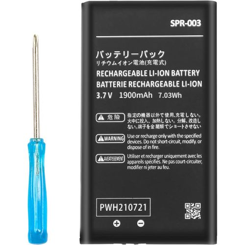 Spr-003 Batterie Pour Console De Jeu Nintendo 3ds Xl New 3ds Xl Ll 1900 Mah Li-Ion 0 Cycle Interne New Upgrade Batterie De Rechange Pour Console De Jeu Nintendo Switch Spr-003 Batterie Avec Kit