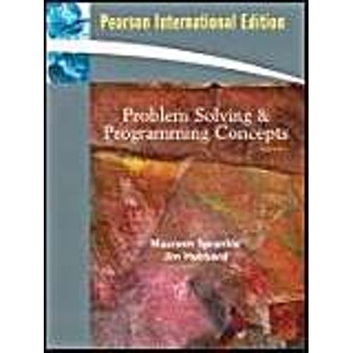 Problem Solving And Programming Concepts   de Maureen Sprankle  Format Broch 