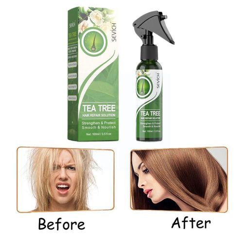 Spray Adoucissant Pour Cheveux, Essence D'arbre  Th, Rparation Des Cheveux Abms, Soins Pour La Teinture, Hydratation, Repassage, Nourrissant, Pour Cheveux Secs, 100ml, U3o8