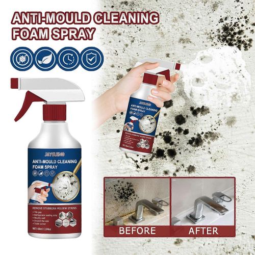 Spray Anti-Moisissure, Nettoyant Pour Moisissures, Mousse De Nettoyage Anti-Moisissure, Puissant Nettoyant En Mousse Multi-Usages, limine Les Taches Sur Les Murs, Les Carreaux, Les Joints En Silicone