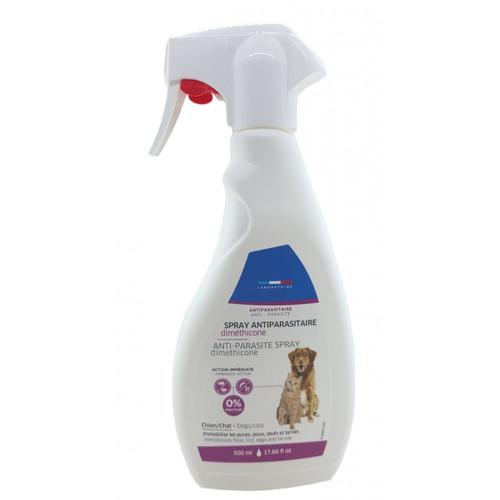 Spray Antiparasitaire Dimthicone 500 Ml, Pour Chats Et Chiens