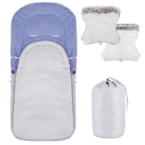 Springos Chancelire Universelle Pour Poussette, Housse De Sige De Bb, Sac De Couchage,Chaude, Couvre-Jambe Avec Moufle