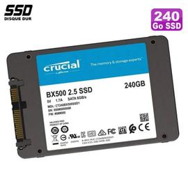 SSD 240Go 2.5 Crucial BX500 CT240BX500SSD1 M6CR041 SATA III 6Gbps