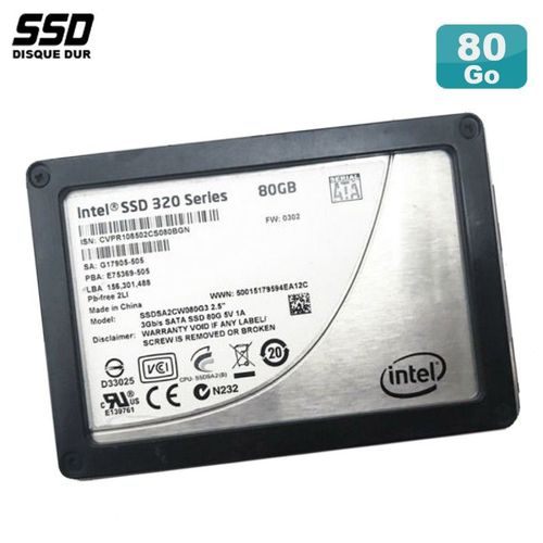 SSD 80Go 2.5