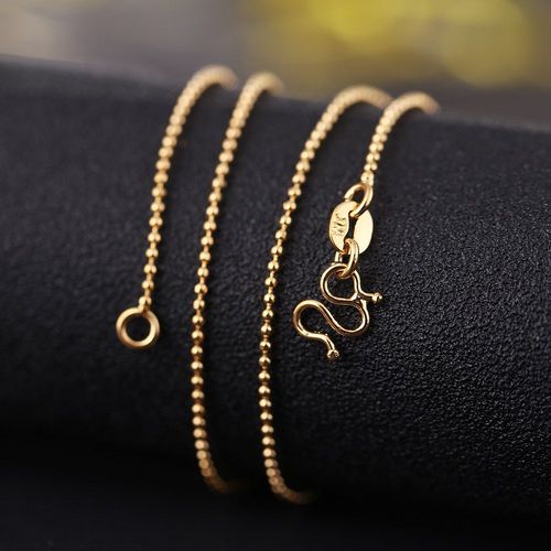 St.Kunkka Collier Pour Femmes, Pendentif, Collier Choker, Chane De Perles Rondes, En Or Jaune 24k, Bijoux Remplis