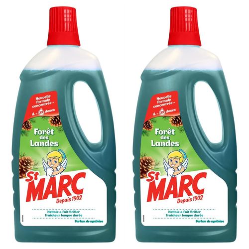St Marc Lot De 2 Liquides Multi-Usages Fort Des Landes - Nouvelle Formule Concentre 1l