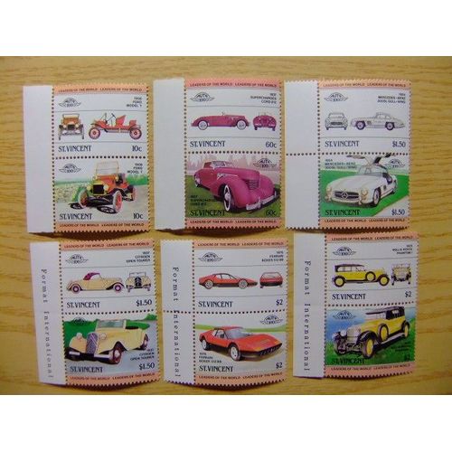 St. Vincent 1983 - Yvert &tellier N 682/693 ** Mnh - Automoviles - Auto - Voitures Anciennes