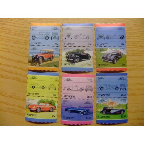 St. Vincent 1986 - Yvert &tellier N 901/912 ** Mnh - Automoviles - Auto - Voitures Anciennes