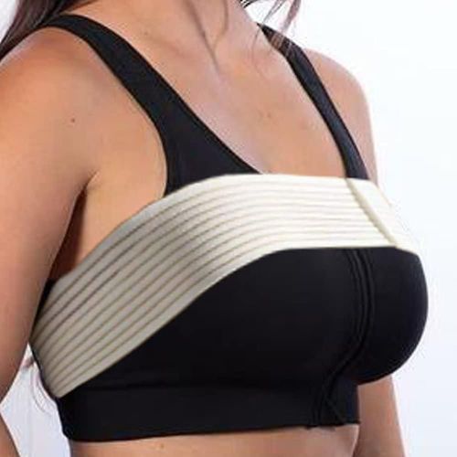 Stabilisateur DImplant Mammaire Post-Opratoire Et Bande De Soutien De Compression Thoracique, Bandage De Sangle DAugmentation Et De Rduction Mammaires, Taille Unique, Blanc