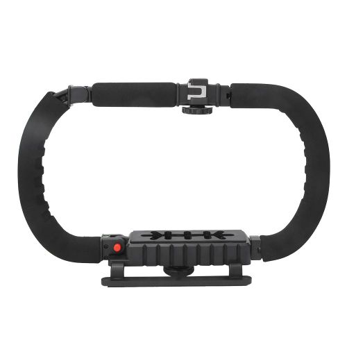 Stabilisateur portatif pliable pour appareil photo reflex, camescope DV, support de flash en forme de C avec accessoires pour griffes froides