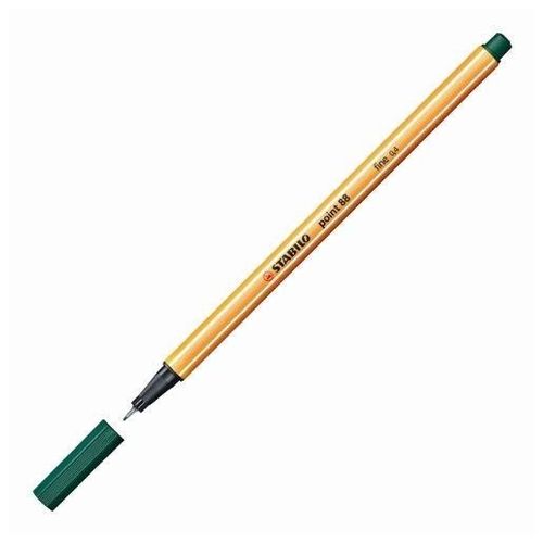 Stabilo Lot De 5 Stylo-Feutres Point 88  Pointe Fine 0,4 Mm Vert Pin