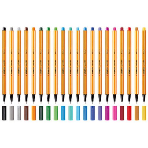 Stabilo Stabilo Feutre  Pointe Fine Point 88, Trac: 0,4 Mm Noir
