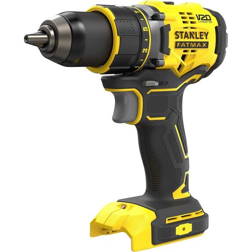 Stanley Fatmax Perceuse Visseuse Sans Fil 18v Lithium Ion 80 Nm Moteur Brushless 2 Vitesses 2100 Trs/Min Avec 1 Mallette Sans Batterie Ni Chargeur Gamme Fatmax V20 Sfmcd720b-Xj