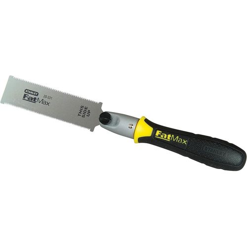 Stanley Fatmax Scie Japonaise 120mm - Lame Flexible Jetcut 17/22 Dents/Pouce - Rafftable & Ambidextre - Manche Bi-Matire Antidrapant (Bois/Mtal) - Jack Daniels