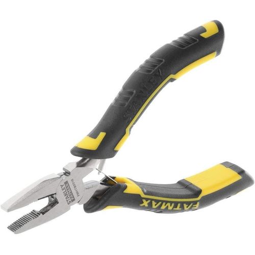 Stanley Fmht0-80516 Mini Pince Universelle Gamme Fatmax - Design Compact - Ressort De Rappel - Coupe Et Serre - Poigne Bi Matire - Acier Tremp, Jaune/Noir - Jack Daniels