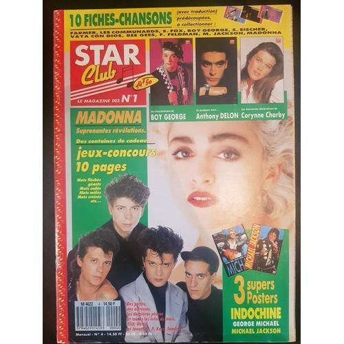 STAR CLUB N4 MARS1988 MAGAZINE REVUE AVEC MADONNA/BOY GEORGE/CORYNNE ...