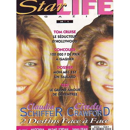 Star Life Claudia Schiffer & Cindy Crawford 6p/ Les Innocents Jp Nataf 1p/ David Hallyday 2p/ Pow Wow 1p/ Madonna 2p/ Tom Cruise 4p/ Kirk Yongblut Top Model Poster Sexy / Michael Jordan 2p/ James Dean 2p/ Eddy Mitchell Jamiroquai , U2, Sinclair 1