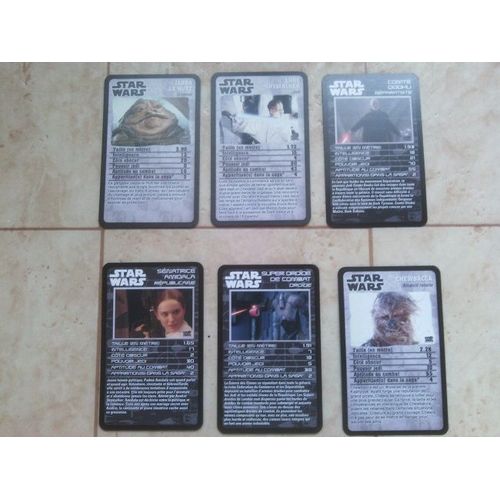 Star wars 6 cartes à collectionner top trumps jeu de bataille lucasfilm Rakuten Star wars 6 cartes à collectionner top trumps jeu de bataille lucasfilm Rakuten