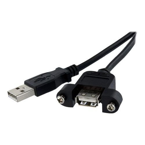 StarTech.com Cble USB 2.0  montage sur panneau de 30cm - Rallonge USB mont sur goulotte