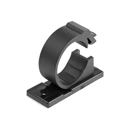StarTech.com 100 Pinces Attache Cbles Adhsives Noir, Organiseur Cbles Rseau/Ethernet/Bureau/Ordinateur, Range Cbles Bureau Autocollant, Pince Nylon Autocollante Ignifuge UL/94V-2 (CBMCC3) -...