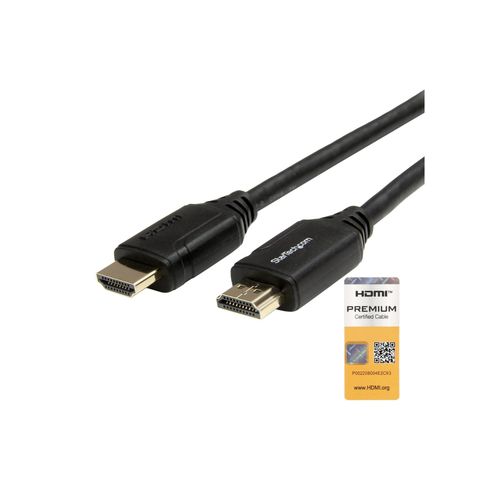 StarTech.com Cble HDMI 2.0 avec Connecteurs de Serrage 3m - Cble HDMI Premium 4K 60Hz avec Ethernet