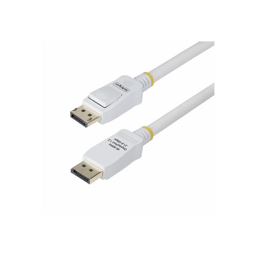 StarTech.com 10ft White VESA Certified DisplayPort 1.2 Cable with Latches - Cble DisplayPort
