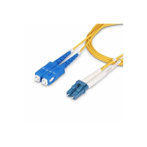 StarTech.com Cble Fibre Optique de 15m Monomode LC  SC(UPC) OS2, LSZH - Cordon de raccordement