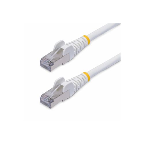 StarTech.com Cble Ethernet CAT8 Blanc de 15m, Snagless, 25G/40G, S/FTP - Cordon de raccordement