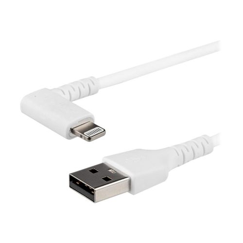 StarTech.com Cble USB-A vers Lightning Blanc Robuste 1m Coud  90 - Cble de Charge/Synchronisation USB Type A vers Lightning en Fibre Aramide Rsistante