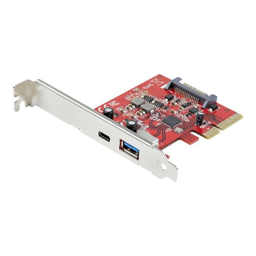 StarTech.com Carte PCIe  2 ports - USB-A et USB-C, 10 Gbps