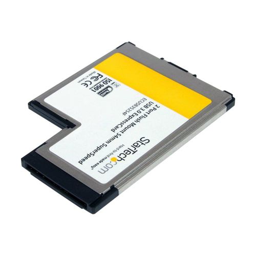 StarTech.com Carte Adaptateur ExpressCard/54 vers 2 Ports USB 3.0 avec Support UASP - 1x ExpressCard 54mm