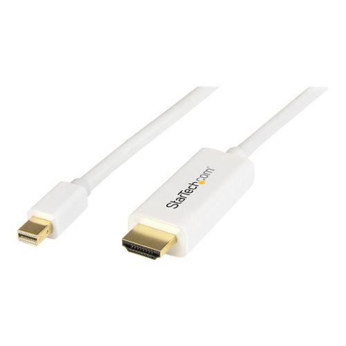 StarTech.com Cble adaptateur Mini DisplayPort vers HDMI de 1 m - Convertisseur Mini DP vers HDMI avec cble intgr