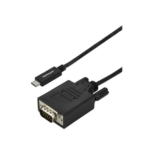 StarTech.com Cble adaptateur USB-C vers VGA de 3 m - Cble USB Type-C vers VGA en noir