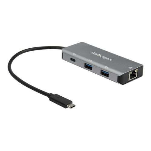 StarTech.com Hub USB-C  3 ports USB et 1 port RJ45 GbE - 2 ports USB-A, 1 port USB-C