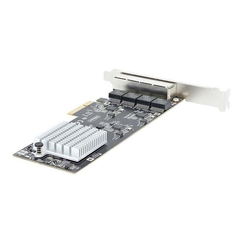 StarTech.com Carte Rseau PCIe  4 Ports 2,5 Gbps NBASE-T, Intel I225-V - Adaptateur rseau