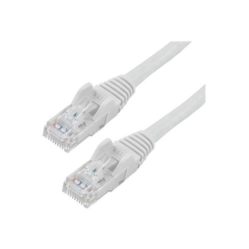 StarTech.com 50ft CAT6 Cable, 10 Gigabit Snagless RJ45 650MHz 100W PoE Cat 6 Patch Cord, 10GbE UTP CAT6 Network Cable, White CAT6 Ethernet Cable, Fluke Tested/Wiring is UL Certified/TIA -...
