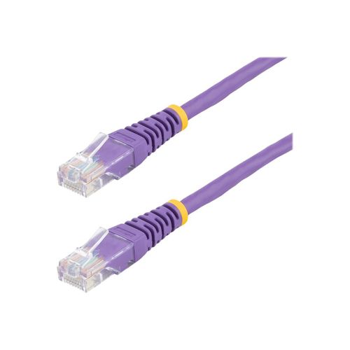 StarTech.com 6 ft Cat5e Patch Cable with Molded RJ45 Connectors - Purple