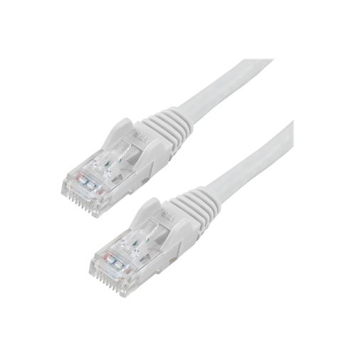 StarTech.com 75ft CAT6 Ethernet Cable, 10 Gigabit Snagless RJ45 650MHz 100W PoE Patch Cord, CAT 6 10GbE UTP Network Cable w/Strain Relief, White, Fluke Tested/Wiring is UL Certified/TIA -...