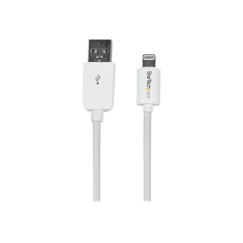 StarTech.com Cble Apple Lightning vers USB pour iPhone, iPod, iPad 3 m Blanc - Cble iPhone 5
